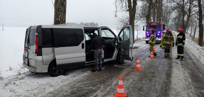 Artykuł: Bus uderzył w drzewo – droga Pieniężno-Babiak