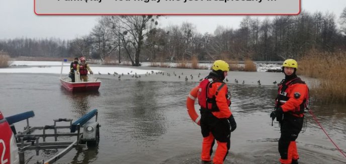 Artykuł: Bezpieczeństwo na lodzie – Apel strażaków!