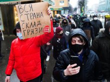 Demonstracje w Kaliningradzie: Raz, dwa, tri – Putin uchadi