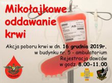 ŻOŁNIERZE ZAPRASZAJĄ NA MIKOŁAJKOWE ODDAWANIE KRWI