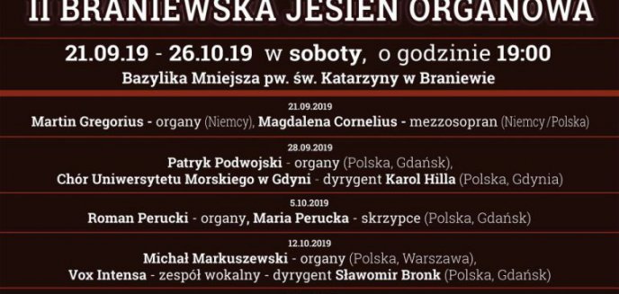Artykuł: II Braniewska Jesień Organowa - koncert inauguracyjny