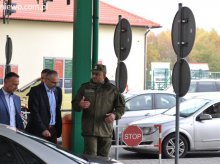 Wizyta Komendanta Głównego Straży Granicznej na przejściu w Grzechotkach