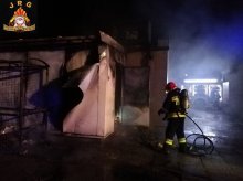 Braniewo - Nocny pożar sklepu