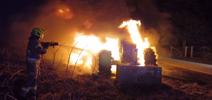 Artykuł: Nocny pożar ciągnika rolniczego