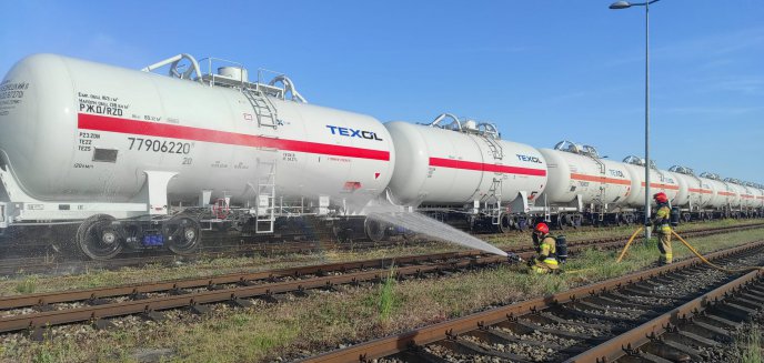 Wyciek gazu z cysterny kolejowej w Braniewie