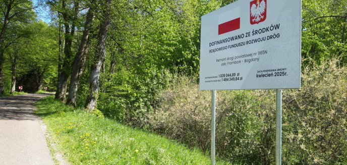 Artykuł: Remont drogi powiatowej Nr 1165N odc. Frombork – Bogdany
