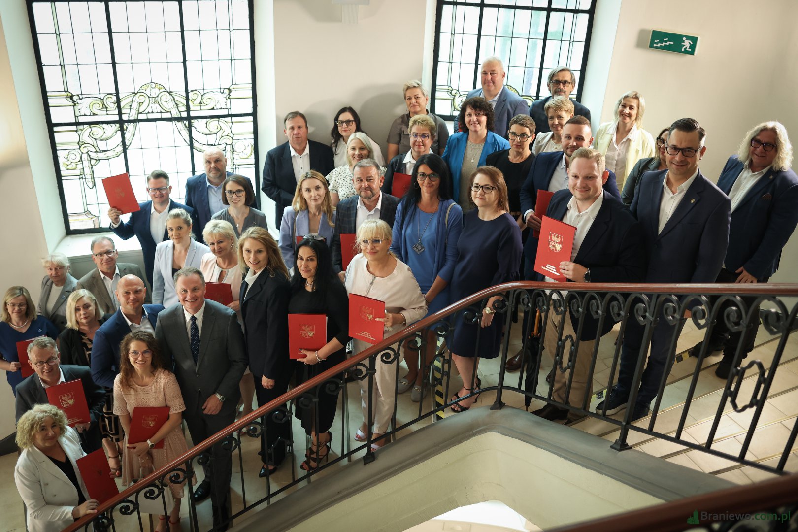 Ochotnicy z Zagaj i Gładysz z (wojewódzką) kasą