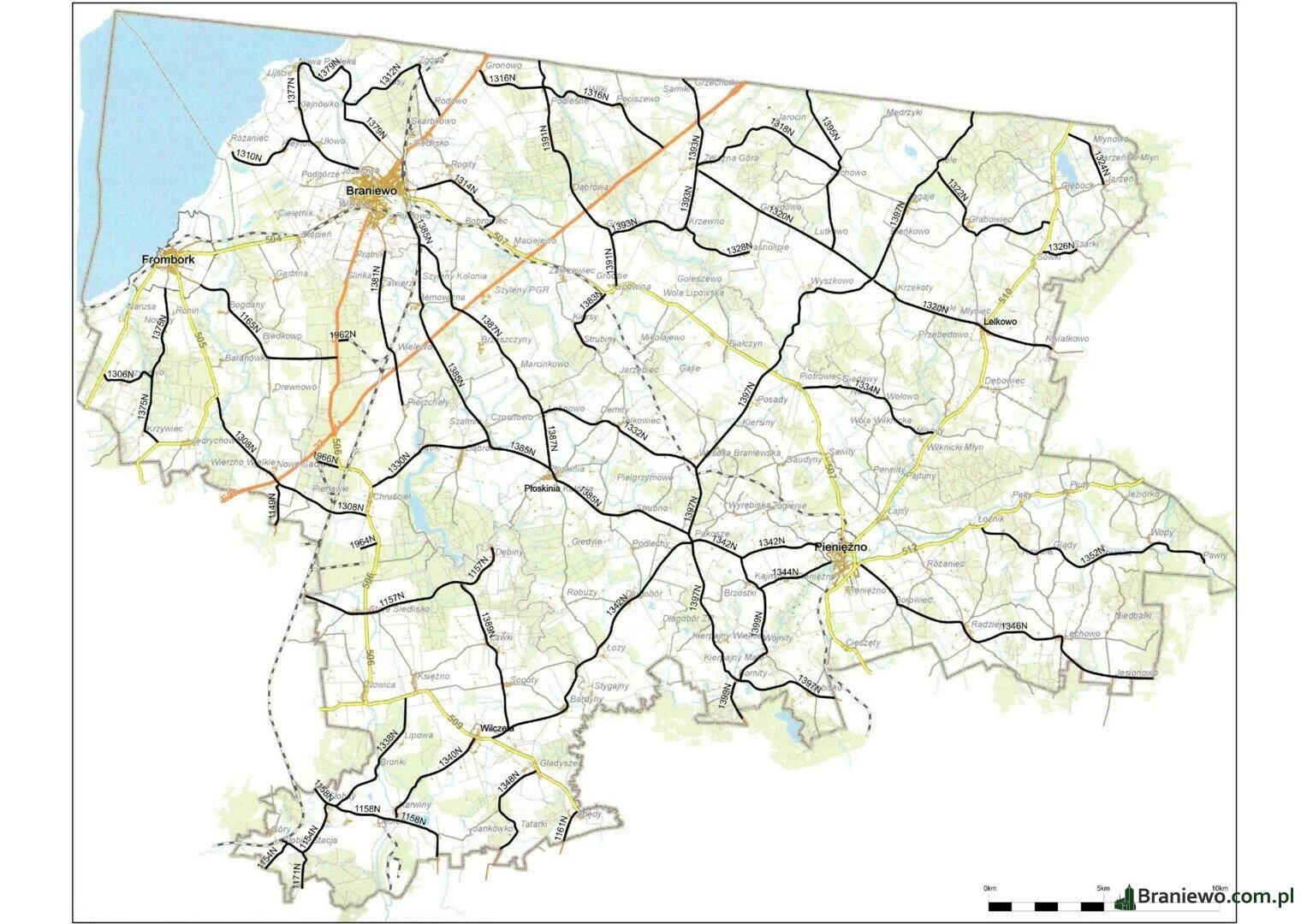Z CYKLU JEDNOSTKI ORGANIZACYJNE POWIATU BRANIEWSKIEGO ZARZĄD DRÓG POWIATOWYCH W BRANIEWIE