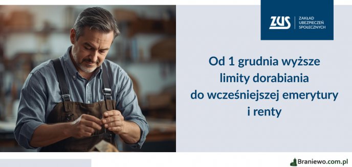 Wyższe limity dorabiania od grudnia