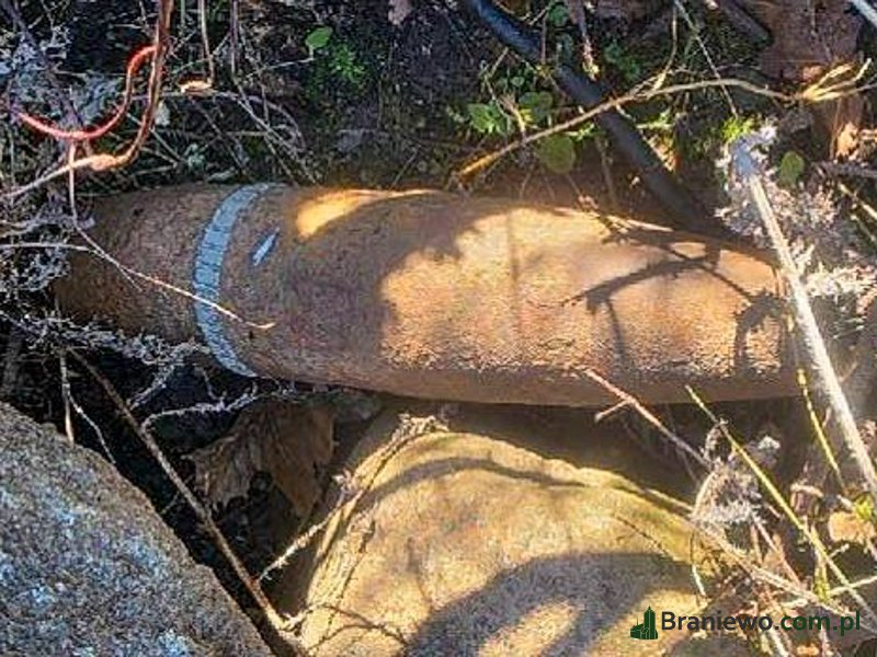 Niewybuch w pobliżu granicy