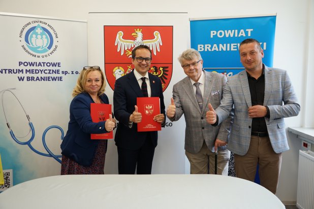CYFRYZACJA SZPITALA W BRANIEWIE. PODPISANO UMOWĘ NA BLISKO 2 MLN ZŁ FINANSOWANIA