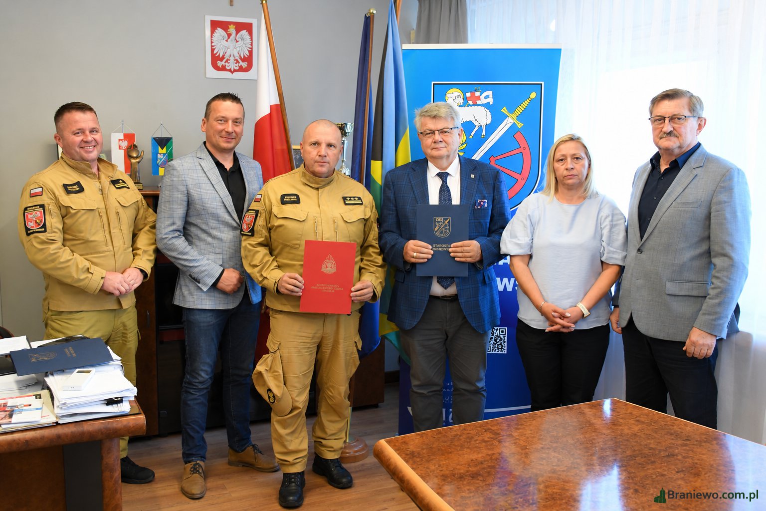 POWIAT BRANIEWSKI WSPIERA STRAŻAKÓW PSP