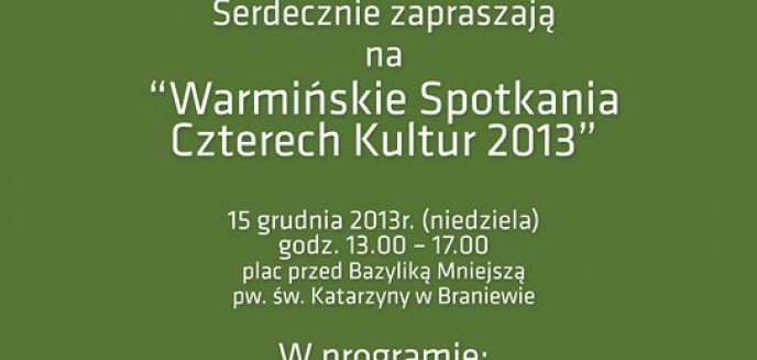 Artykuł: „WARMIŃSKIE SPOTKANIA CZTERECH KULTUR”