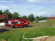 Pożar pomieszczeń garażowych – Jesionowo, powiat braniewski