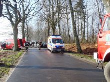 Groźny wypadek z udziałem VW Passata – powiat braniewski