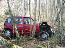 Wypadek z udziałem Daewoo Tico – powiat braniewski