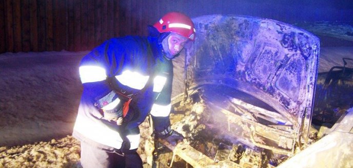 Artykuł: Pożar samochodu – S 22 – powiat braniewski