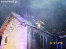 Pożar budynku mieszkalnego – Żelazna Góra gmina Braniewo