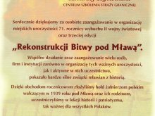 Podsumowanie rekonstrukcji historycznej „Bitwy pod Mławą”