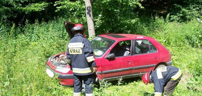 Artykuł: Wypadek samochodu Peugeot i motocykla Aprilia.