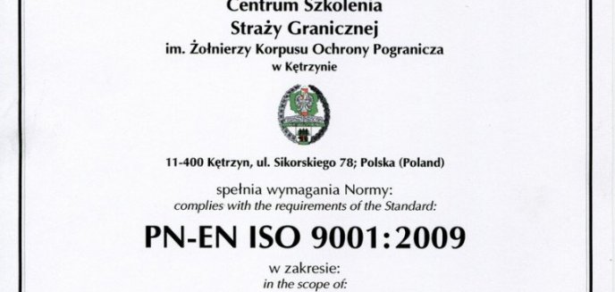 Artykuł: CERTYFIKAT JAKOŚCI TYLKO DLA NAJLEPSZYCH